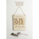 Carte étapes en bois, souvenir anniversaire enfant