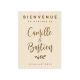 Panneau bienvenue pour mariage calligraphie moderne