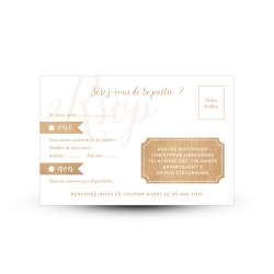 Carte réponse RSVP