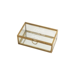 Boîte en verre personnalisée
