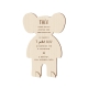 Invitation anniversaire éléphant thème savane, invitation en bois