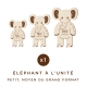 Décoration personnalisée en bois éléphant thème safari