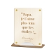 Pancarte personnalisée citation enfant, cadeau fête des pères