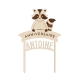Cake topper personnalisé en bois raton laveur thème forêt