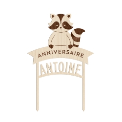 Cake topper raton laveur