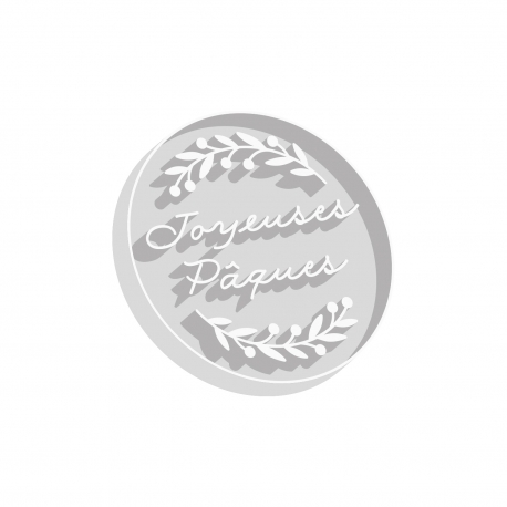 Emporte-pi&egrave;ce rond Joyeuses P&acirc;ques biscuits de P&acirc;ques
