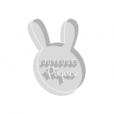 Emporte-pi&egrave;ce t&ecirc;te de lapin Joyeuses P&acirc;ques