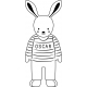 Cadeau de Pâques original, lapin en bois personnalisé