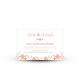 Invitation repas corail pour mariage champêtre