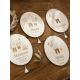 Portraits de famille personnalisés gravés sur bois, cadeau maman