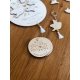 Miroir de poche en bois personnalisé, cadeau original fête des mères