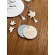 Cadeau maman, miroir de poche à personnaliser maman oiseau