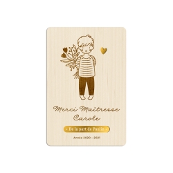 Carte postale portrait souvenir enfant