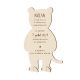 Invitation originale anniversaire enfant léopard en bois