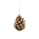 Décoration automnale pomme de pin en bois
