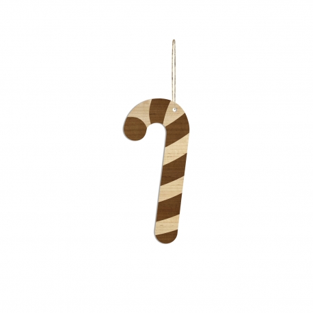 Suspension de Noël en bois, sucre d'orge
