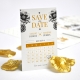 Save the date mariage personnalisé Gatsby or et noir