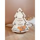 Joli calendrier de l'Avent en bois sapin de Noël personnalisable