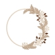 Couronne enchantée décoration murale originale en bois brut