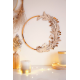 Décoration de Noël en bois couronne enchantée
