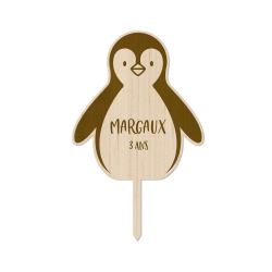 Cake topper pingouin 2