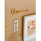 Décoration personnalisée originale, affiche date en bois