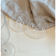Dessous de verre personnalisable initiales famille plexiglas transparent