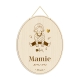 Médaille portraits petits enfants, cadeau personnalisé fête des mamies
