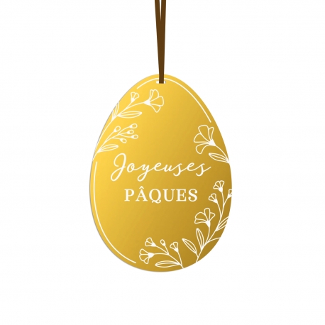 Suspension oeuf fleuri magnolia Joyeuses P&acirc;ques