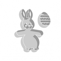 Emporte-pièces lapin de Pâques