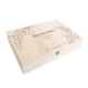 Coffret de naissance personnalisé en bois modèle végétal