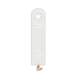 Marque-page personnalisé fête des mères, cadeau maman