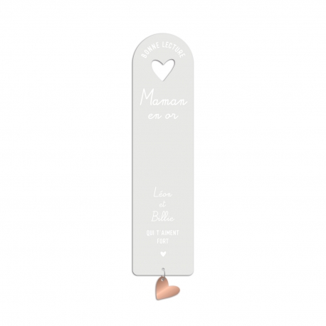 Marque-page personnalisé fête des mères, cadeau maman