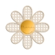 Miroir cannage marguerite cadeau maman personnalisé