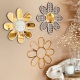 Décoration d'intérieur fleur en bois et plexiglas marguerite