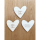 Cadeau symbolique coeur personnalisé en bois