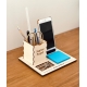 Organisateur de bureau support de téléphone cadeau papa
