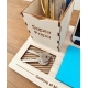 Rangement de bureau en bois, cadeau original et utile papa
