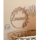 Décoration murale prénom chambre enfant rose gold