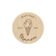 Magnet en bois personnalisé anniversaire thème glace
