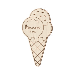 Invitation anniversaire glace