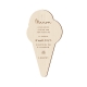 Invitation anniversaire enfant en bois thème glace
