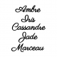 Cake topper en bois personnalisé prénom enfant