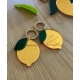 Porte-clés citron baptême cadeau parrain