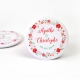 Cadeaux d'invités tendance, magnets personnalisés mariage champêtre