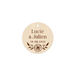 Étiquettes personnalisées mariage, cadeaux d'invités