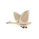 Magnet aimanté personnalisé en bois, anniversaire oie oiseau