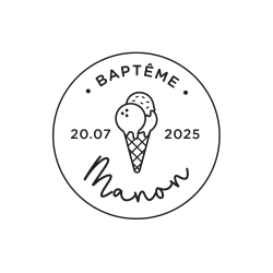 Tampon rond glace
