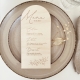 Menu mariage personnalisé en bois