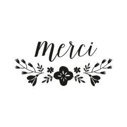 Tampon merci fleuri 